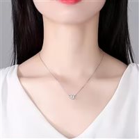 Collar Gaurosa Mujer Fantasy in Plata Moissanite MSN-034 - MSN-034